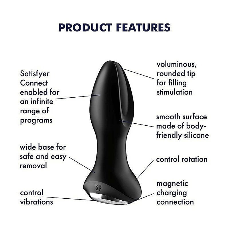 Rotator Plug 2 App Controlled Anal Vibrator by Satisfyer - Anal Vibrators