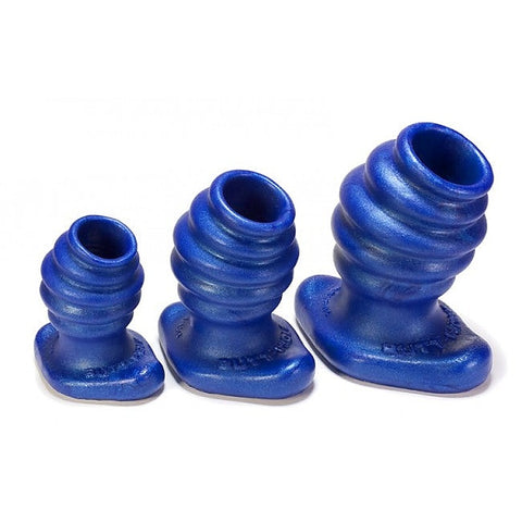 Butthole-2 Hollow Plug Medium Black by Oxballs - Butt Plugs