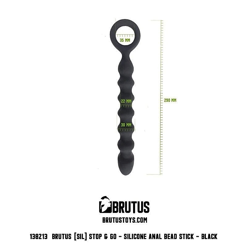 Premium Stop and Go Anal Bead Stick by Brutus - Butt Plugs