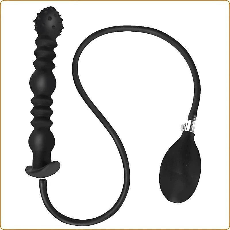Thrusting 3 Balls Inflatable Dildo Plug by BDStyle - Butt Plugs