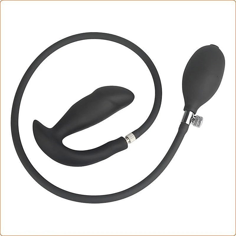 Inflatable Dildo Pump Penis Anal Butt Plug by BDStyle - Butt Plugs
