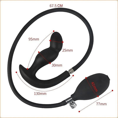 Inflatable Dildo Silicone Anal Extender by BDStyle - Butt Plugs