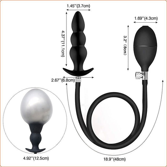 Inflatable Dildo Anal Beads