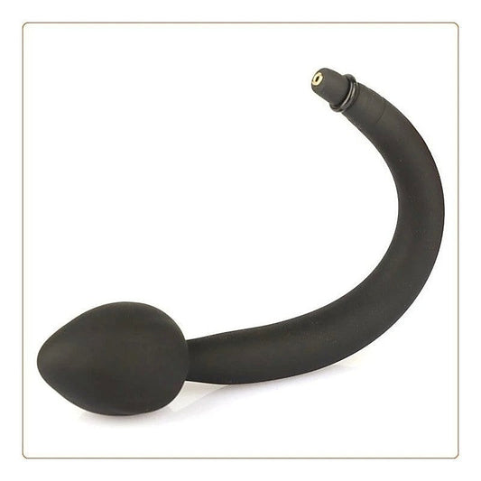 Metal Ball Inside Inflatable Dildo Plug - Butt Plugs