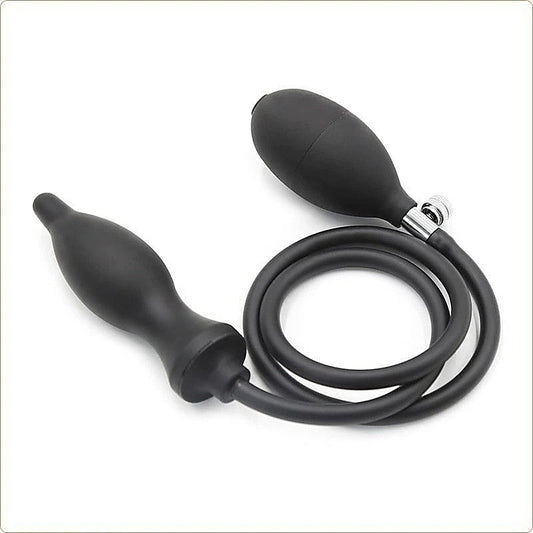 Dark Inflator Silicone Inflatable Dildo Anal Plug - Butt Plugs