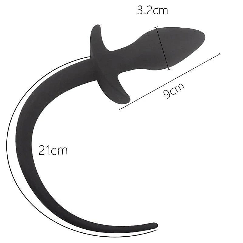 Dog Tail Silicone Butt Plug - Butt Plugs