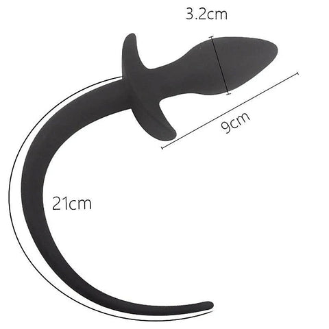 Dog Tail Silicone Butt Plug - Butt Plugs