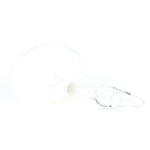 Bunny Tail Glass Butt Plug - Anal Beads and Balls