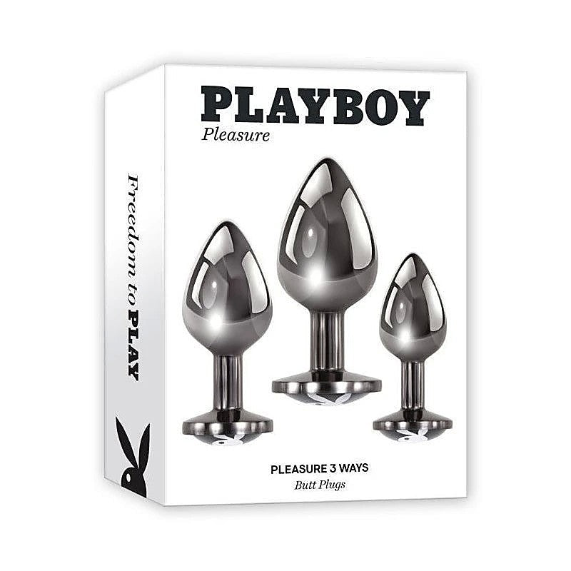 Playboy Pleasure PLEASURE 3 WAYS Anal Plugs Set - Butt Plugs
