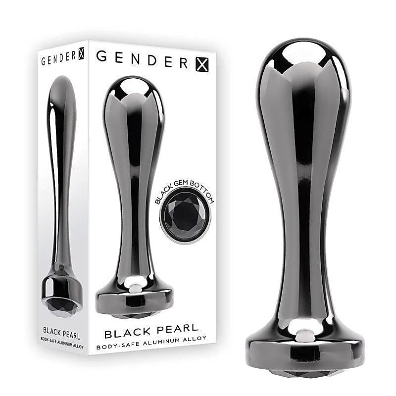 Gender X Black Pearl Gun Metal by Evolved - Butt Plugs