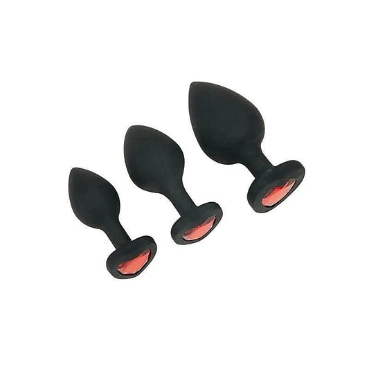 Crystal Heart Anal Training Set - Discover Pleasure at Your Pace