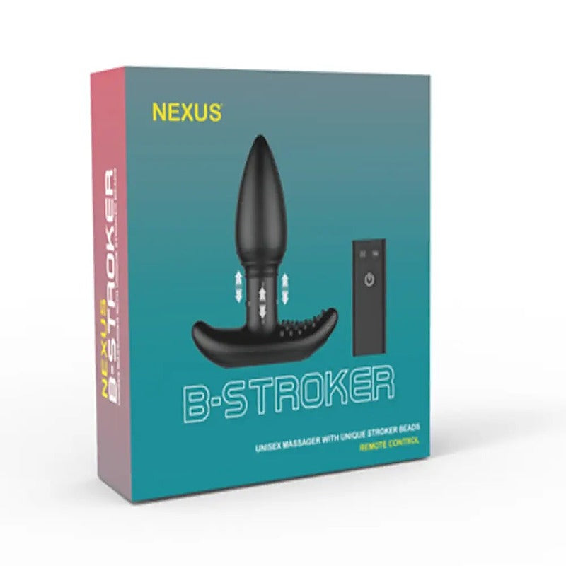 B Stroker Unisex Massager With Unique Rimming Beads - Hosiery