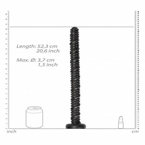 Ass Textured Snake Dildo by Shots Toys - Anal Dildos