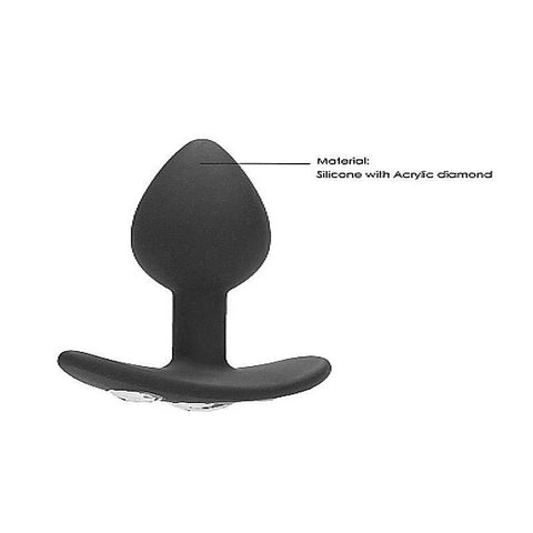 Regular Diamond 7.7 cm Gem Base Butt Plug by Shots Toys - Butt Plugs