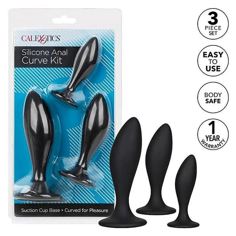 Dr. Joel Kaplan 3 Size Anal Pleasure Curve Kit - Prostate Toys
