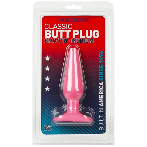 Classic Butt Plug Smooth Medium by Doc Johnson - Novelty Vibrators