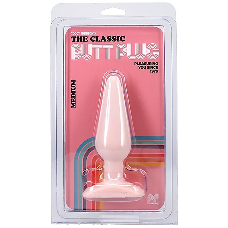 Classic Butt Plug Smooth Medium by Doc Johnson - Novelty Vibrators