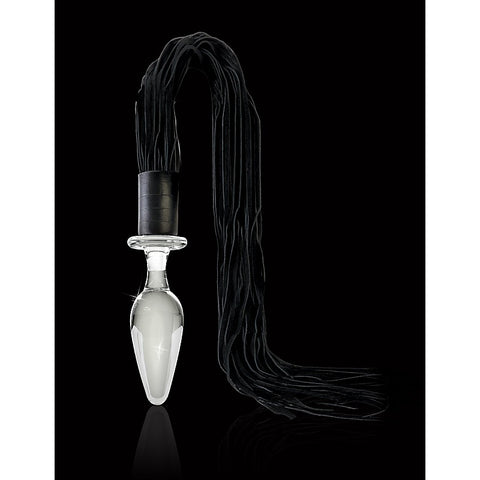 Pipedream Icicles No 49 Glass Butt Plug and Flogger