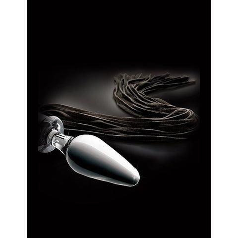 Pipedream Icicles No 49 Glass Butt Plug and Flogger