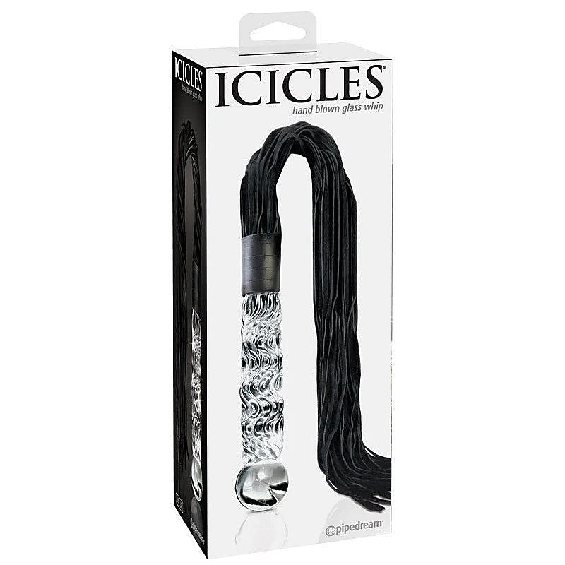 Pipedream Icicles No 38 Hand Blown Glass Whip - Anal Dildos