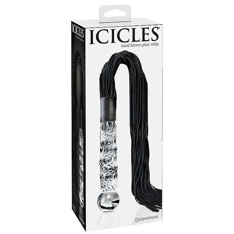 Pipedream Icicles No 38 Hand Blown Glass Whip - Anal Dildos