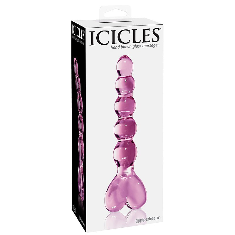 Pipedream Icicles No 43 Luxury Glass Anal Beads - Glass Sex Toys