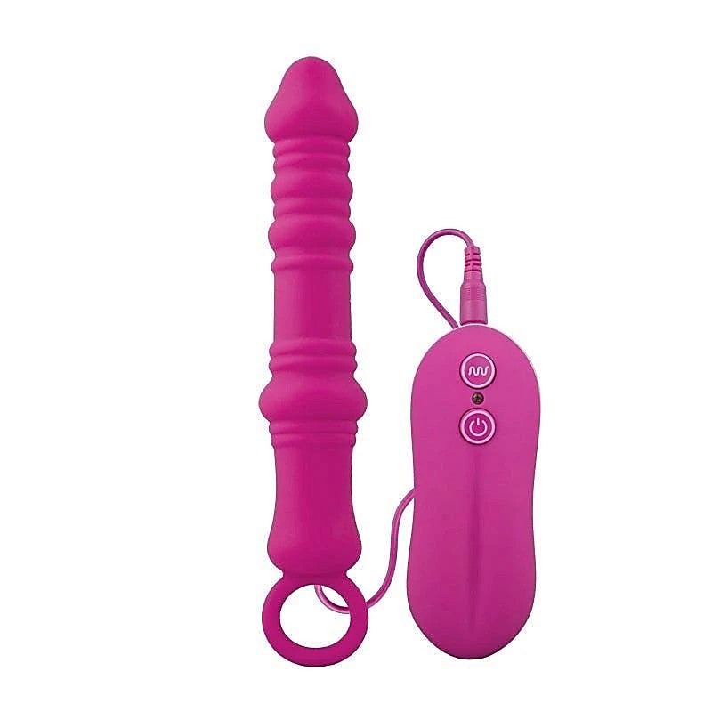 Aphrodisia Dutch Cannon Vibrating Anal Plug Pink - Butt Plugs