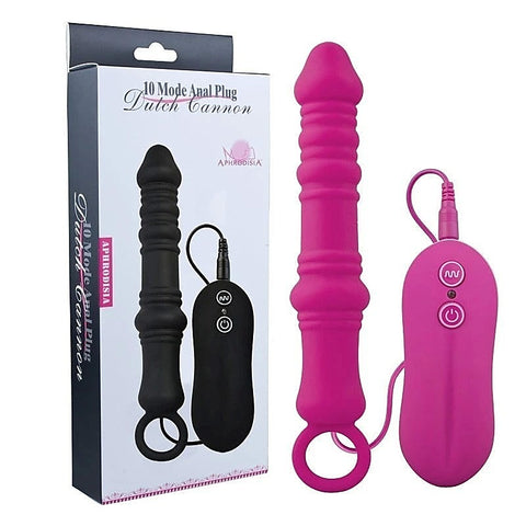 Aphrodisia Dutch Cannon Vibrating Anal Plug Purple - Butt Plugs