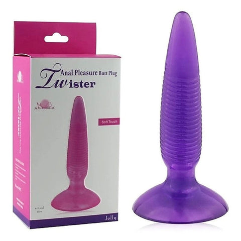 Aphrodisia Twister Vibrating Butt Plug Pink - Butt Plugs