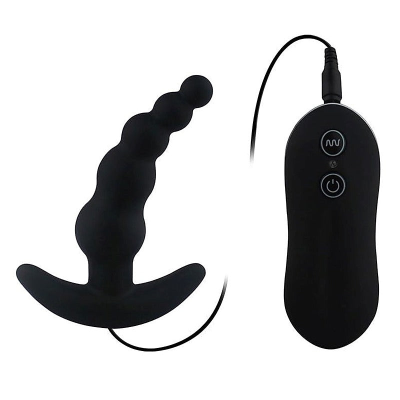 Premium Vibrating Anal Plug Beads by Aphrodisia - G-Spot Vibrators