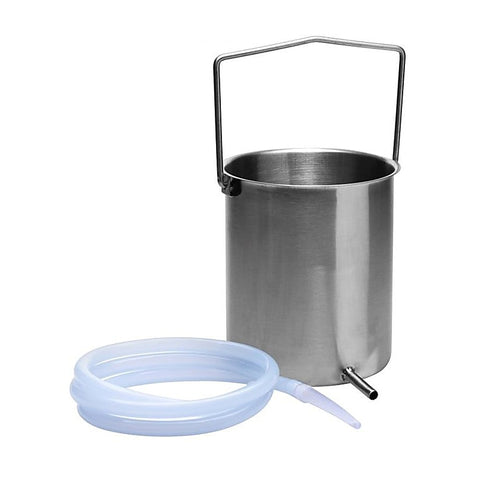 Premium Enema Bucket Kit With Silicone Hose by XR Brands - Enemas and Douches