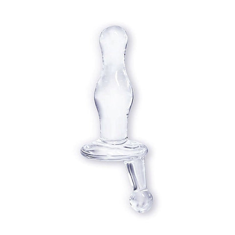 ButtMan's Viewable Glass Butt Plug Curves by Icon Brands - Glass Sex Toys
