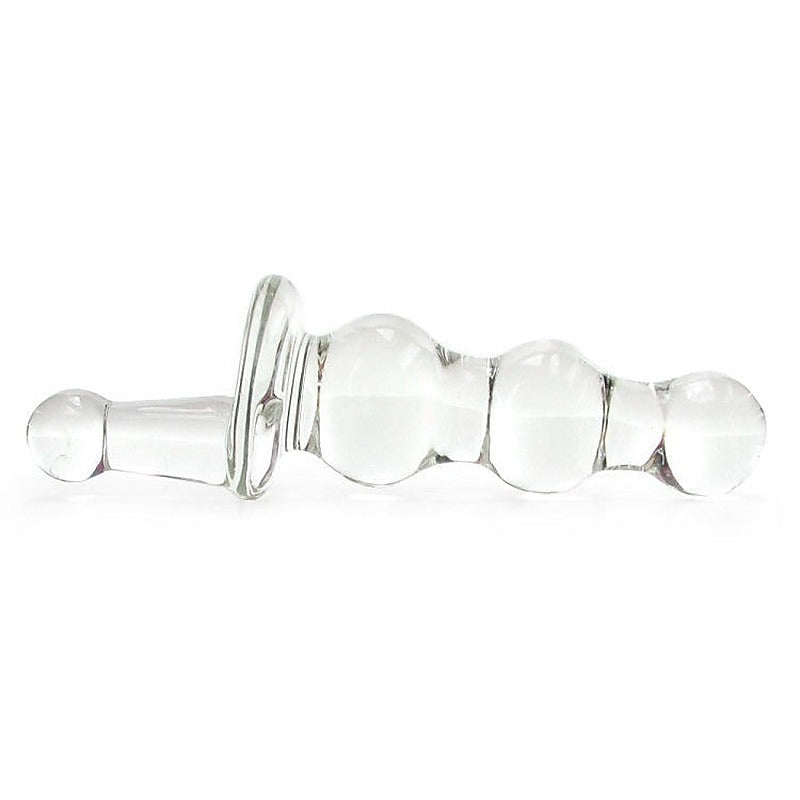 ButtMan's Viewable Glass Butt Plug Curves by Icon Brands - Glass Sex Toys