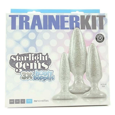 Starlight Gems Booty Boppers Mini Clear by NS Novelties - Butt Plugs