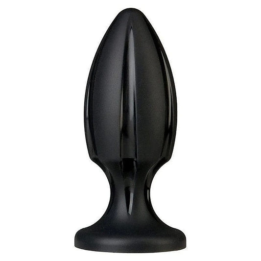 Doc Johnson Platinum The Rocket Silicone Anal Plug Black - Butt Plugs