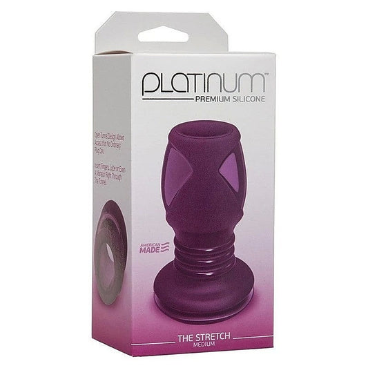 Doc Johnson Platinum The Stretch Medium Butt Plug Purple - Butt Plugs