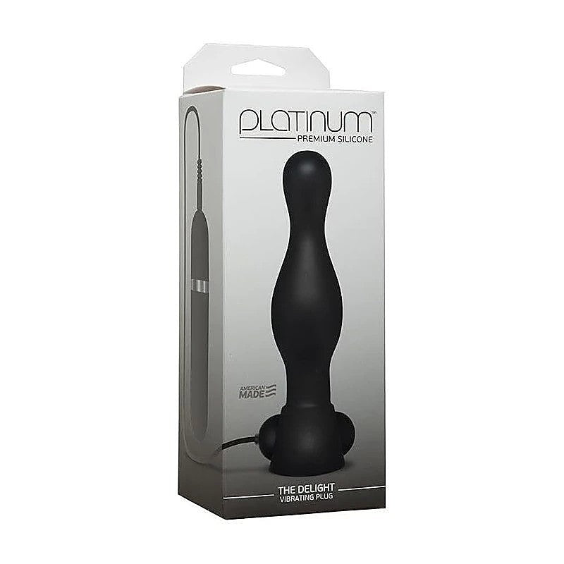 Platinum The Delight Vibrating Anal Plug by Doc Johnson - Anal Vibrators