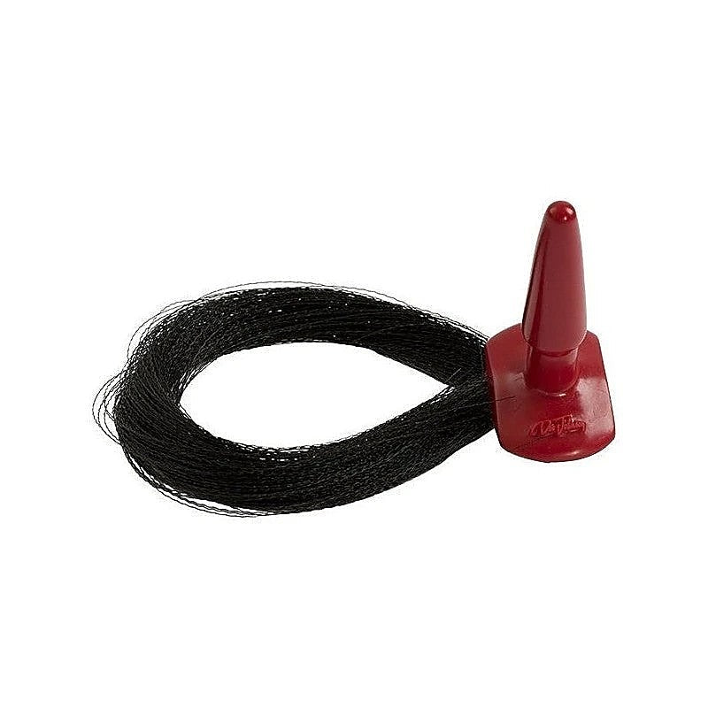 Red's Black Leather Pony Play BDSM Whip by Doc Johnson - Butt Plugs