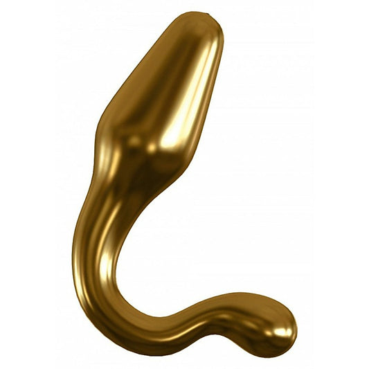 Pipedream Icicles Gold Edition G12 Glass Butt Plug - Glass Sex Toys