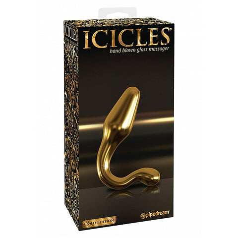 Icicles Gold Edition G12 Glass Butt Plug by Pipedream - Glass Sex Toys