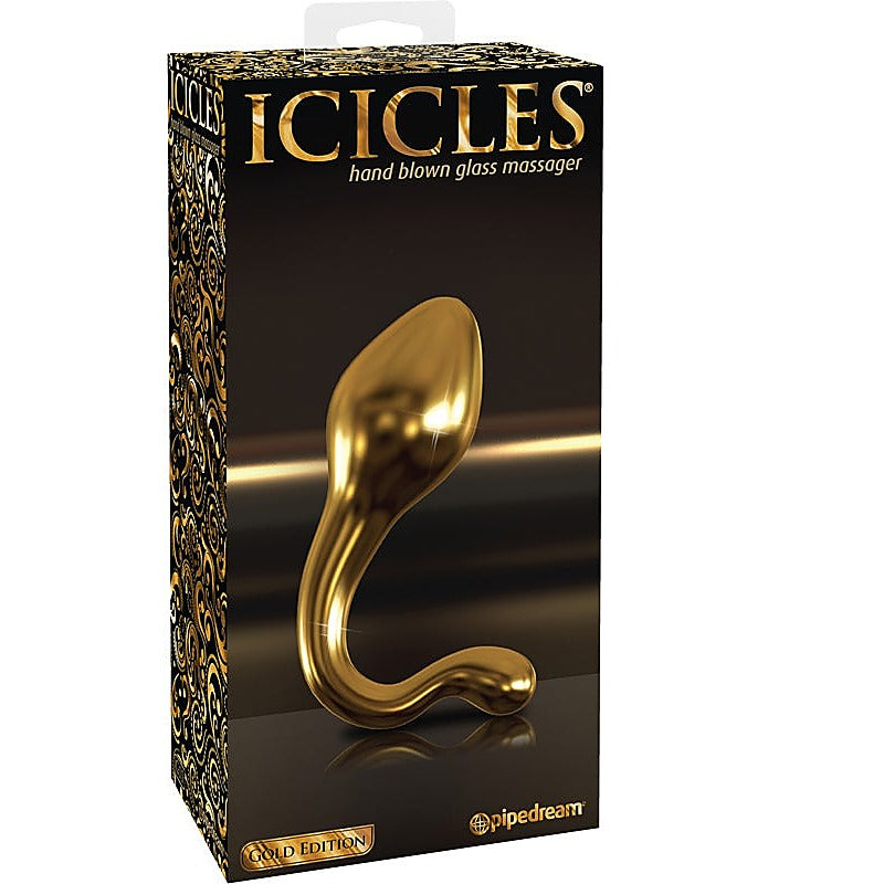 Icicles Gold Edition G11 Glass Prostate Massager - Glass Sex Toys