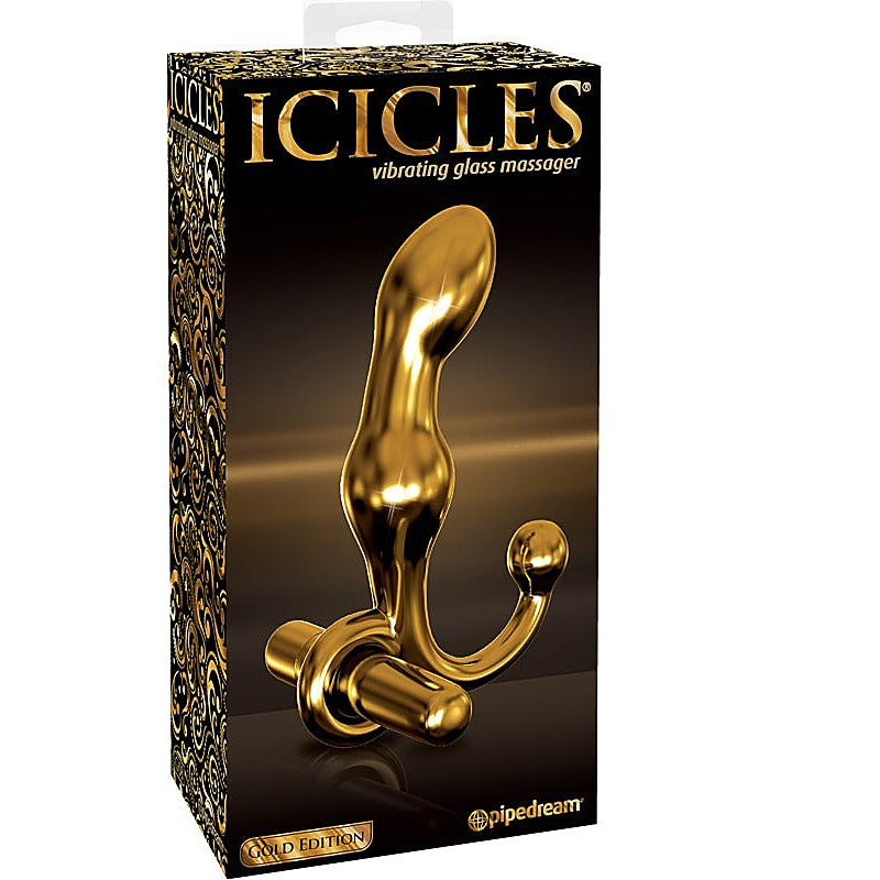 Icicles Gold Edition G08 Prostate Play Massager - Glass Sex Toys