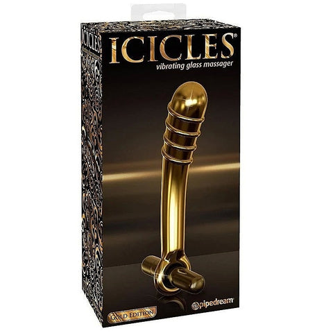 Pipedream Icicles Gold Edition G05 Vibrating Dildo - Anal Dildos