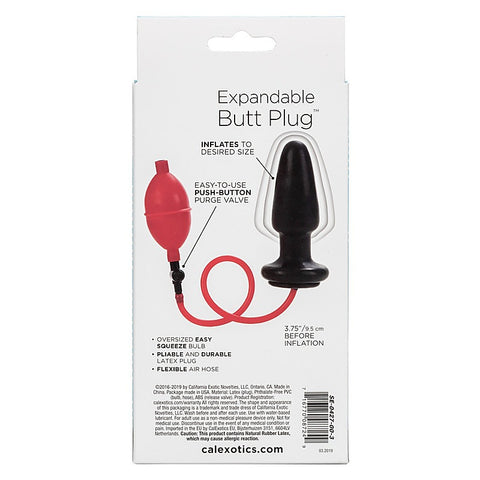Expandable Inflatable Butt Plug by California Exotics - Inflatable Dildos and Vibrators