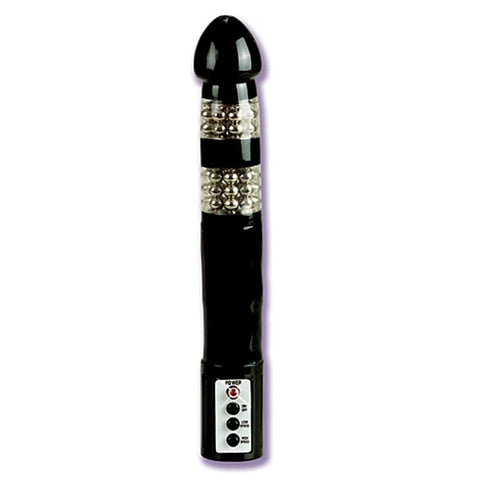 Premium Rotating Beaded Backdoor Pleasure Probe - Jelly Vibrators