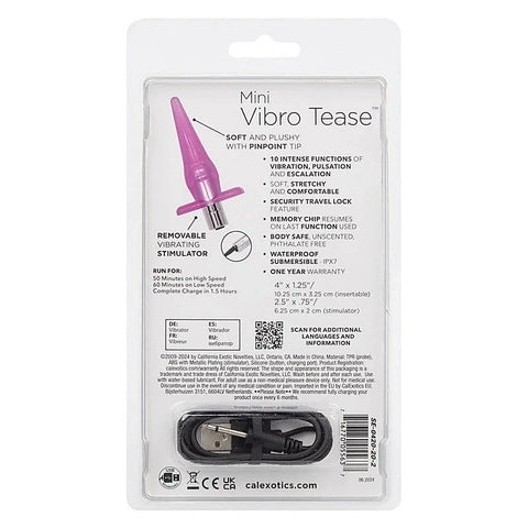 Mini Vibro Tease Anal Vibrator by California Exotics - Butt Plugs