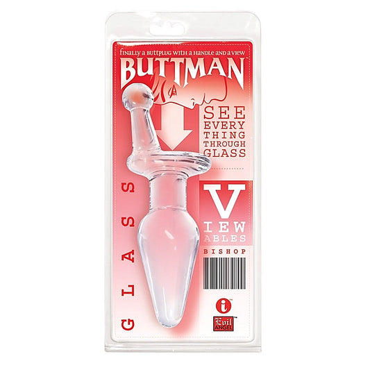 Buttman's Viewable Glass Butt Plug Bishop