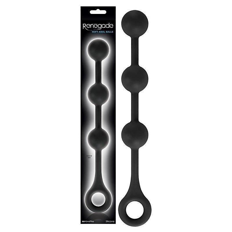 Renegade Soft Anal Balls Black - Anal Beads and Balls