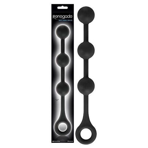 Renegade Soft Anal Balls Black - Anal Beads and Balls