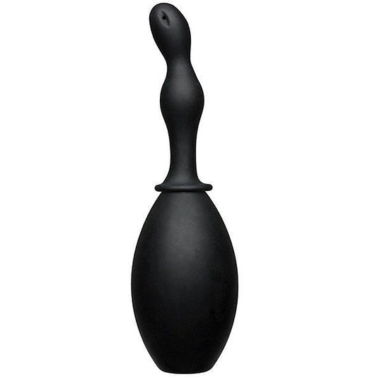 Kink Flow Flush Silicone Anal Douche & Accessory Black